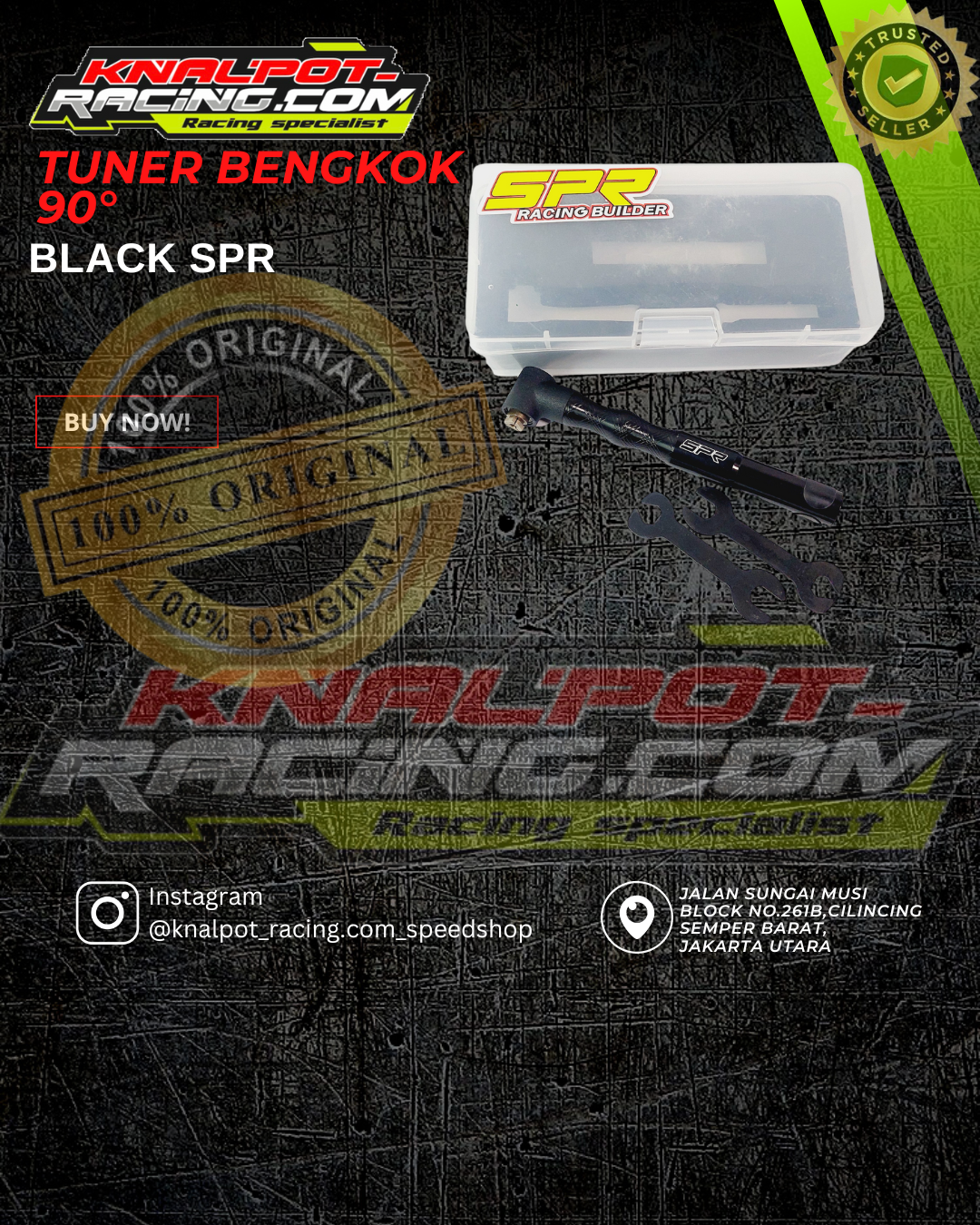TUNER BENGKOK SPR BLACK 90 DERAJAT